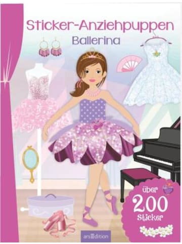 ars edition Papeterie/PBS - Sticker-Anziehpuppen - Ballerina