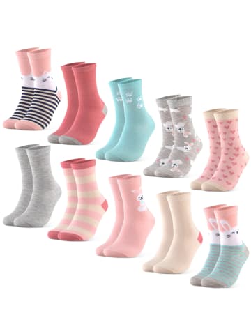 Occulto 10er Pack Motiv Kindersocken Fantasia in Katzen