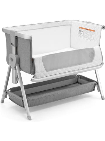 COSTWAY 3 in 1 Beistellbett in Grau