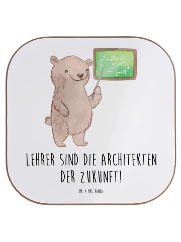 Mr. & Mrs. Panda Tassen Untersetzer Lehrer Zukunftsarchitekten m... in Weiß