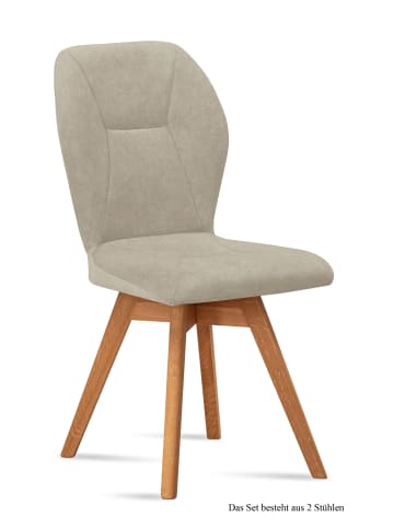 58 aufm Kessel ESSZIMMERSTUHL drehbar (2er-Set) Draga 51x92x60 Eiche geölt/Natur