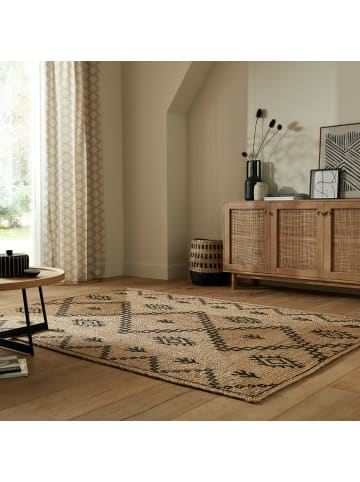 KADIMA DESIGN Jute-Teppich Naturfaser NEATH Geometrisch Abstrakt Boho Klassisch