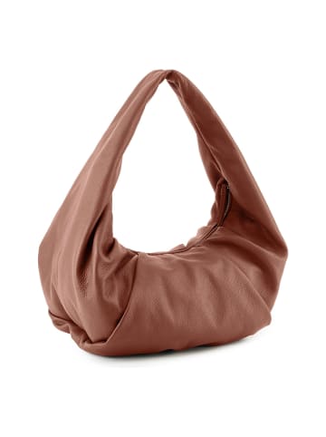 Les Visionnaires Greta Schultertasche Leder 37 cm Chestnut