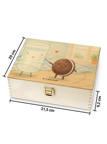 Mr. & Mrs. Panda Tee Organizer Milch Keks Design ohne Spruch in Weiß