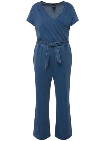 Ulla Popken Culotte in blue denim