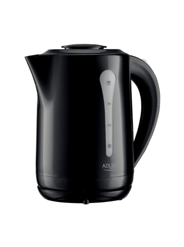 Adler Europe Adler AD 1244 XXL-Wasserkocher 2,5 L, 2200 W, 360°-Basis - Schwarz in Schwarz
