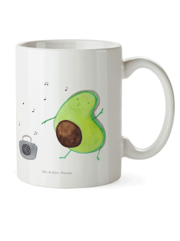 Mr. & Mrs. Panda Kindertasse Avocado Tanzen ohne Spruch in Weiß