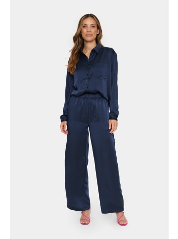 SAINT TROPEZ Casual Hose DinneSZ Lockere Passform in Night Sky