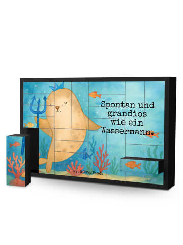 Mr. & Mrs. Panda Adventskalender Sternzeichen Wassermann Design ... in Weiß