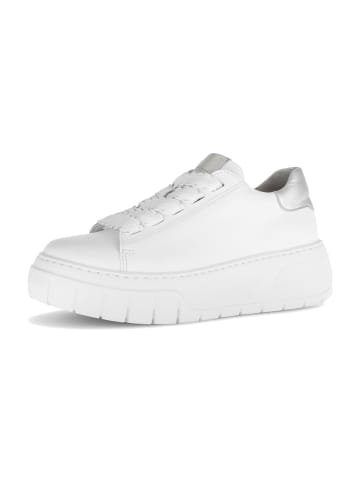 Gabor Plateau Schnürschuhe in Weiß