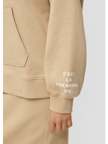 QS Sweatshirt langarm in Beige