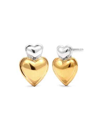 Elli Ohrringe 925 Sterling Silber in Zweifarbig