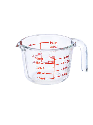relaxdays Glas-Messbecher in Transparent - 500 ml