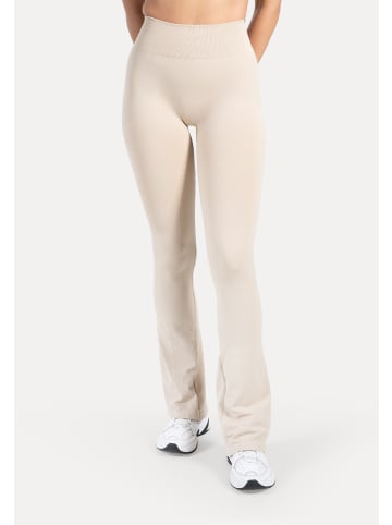 SMILODOX Schlaghose Leggings Aylin Scrunch in Taupe