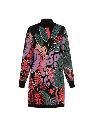 IZIA Women Dress in dark green multicolor
