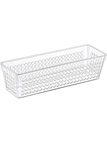 Excellent Houseware Behälter für Kühlschrank, 1100 ml in Transparent, 7,5 x 6,2 x 23,5 cm