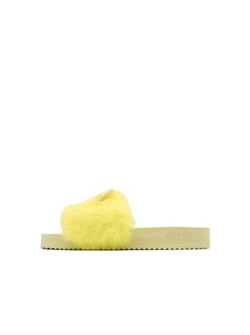 Flip Flop Hausschuh "pool fur*mouse metallic" in citric