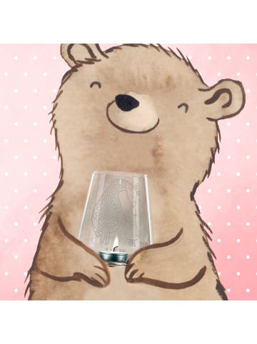 Mr. & Mrs. Panda Gravur Teelicht Giraffe Kind ohne Spruch in Transparent