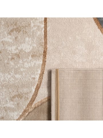 KADIMA DESIGN Teppich Kurzflor Abstrakt Wohnzimmer in Grau