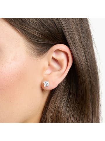 Thomas Sabo Ohrstecker Silber in silber, weiß