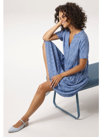 Aniston CASUAL Sommerkleid in blau-hellblau-weiß