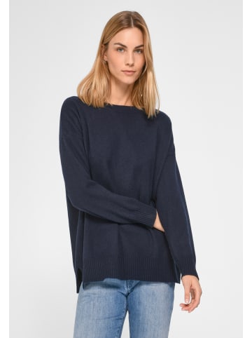 PETER HAHN Strickcashmerepullover Cashmere in navy