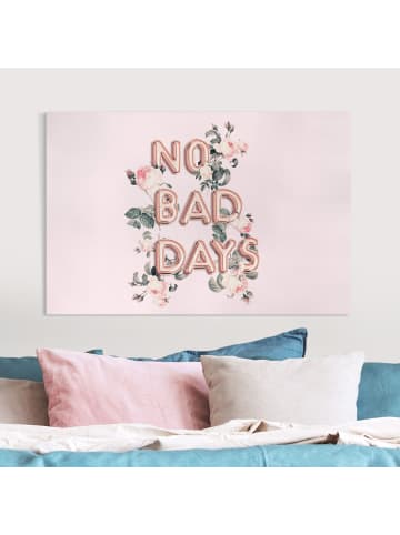 WALLART Leinwandbild - No Bad Days in Rosa