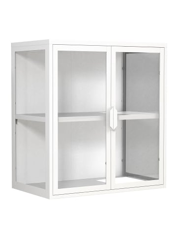ebuy24 Vitrinenschrank FlokasVS Türen Weiß 60 x 35 cm