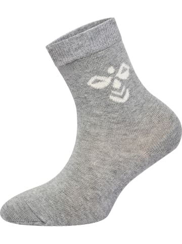 Hummel Crew Socken Sutton 3-Pack Kinder in BLACK/GREY MELANGE/BLUE NIGHTS