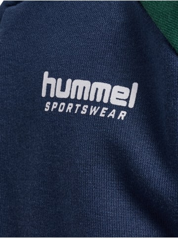 Hummel Kinder Trainingsjacke "Mini Loose Block Zip Jacket" in Blau