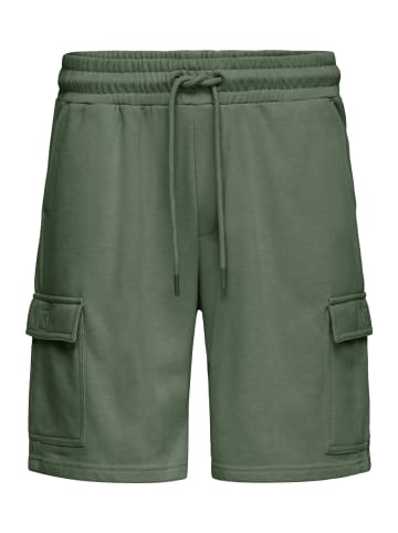 BLEND Sweatshorts BHKarlos in Dunkelgrün