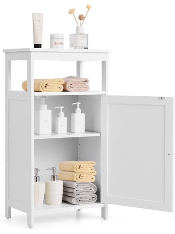 COSTWAY Badezimmerschrank in Weiß