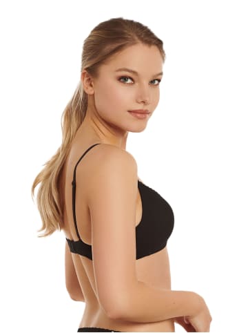 Lisca 2er Pack Triangel BH ohne Bügel in black-cream