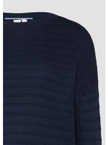 QS Strickpullover langarm in Blau