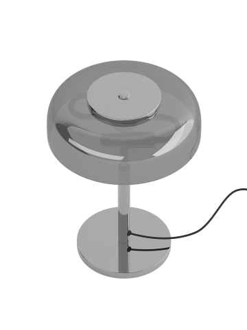 home24 Tischleuchte CELESTIA in Grau / Chrom
