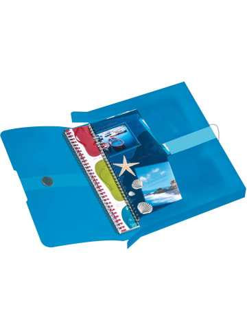 Herlitz Sammelbox PP A4 blau transparent to go