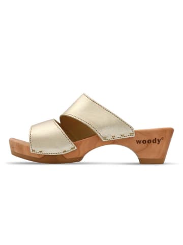 Woody Sandale in gold