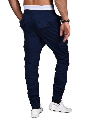 Alessandro Salvarini Hose Regular Fit in Dunkelblau