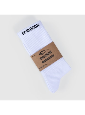 SMILODOX Herren Tennissocken 2er Pack Multicolor in Weiß