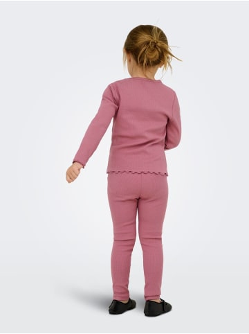KIDS ONLY Rippstrick-Leggings Kmgtrinny Mini in heather rose