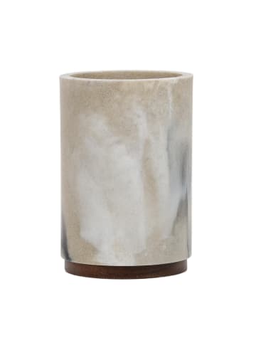 5five Simply Smart Zahnbürstenbecher COME in Beige, Ø 7 cm