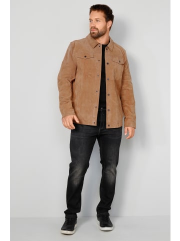 John F. Gee Lederjacke in cognac