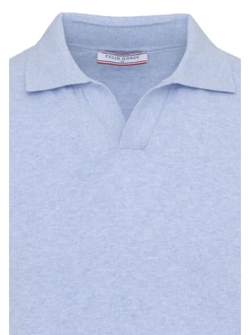 Felix Hardy Polo Shirt Kurzarm in Beige-Blau