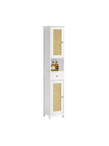 SoBuy Badezimmer-Hochschrank in Weiß - (B)32 x (H)170 x (T)30cm