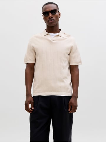 Jack & Jones Gestricktes Polo in Moonbeam