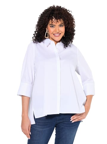 Ulla Popken Hemdbluse in schneeweiß