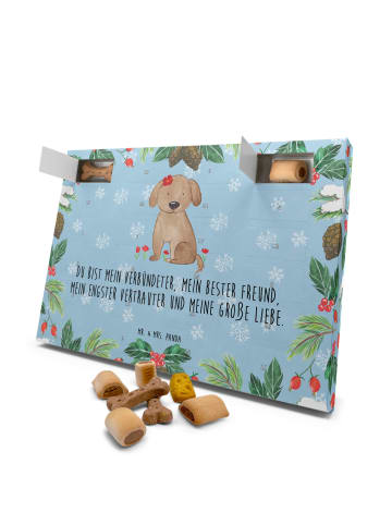 Mr. & Mrs. Panda Adventskalender Hund Hund Dame mit Spruch in Eisblau