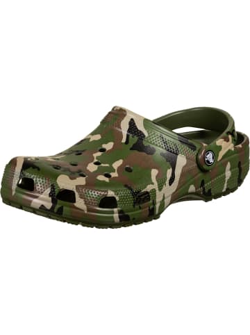 Crocs Sandalen in army green/multicolor