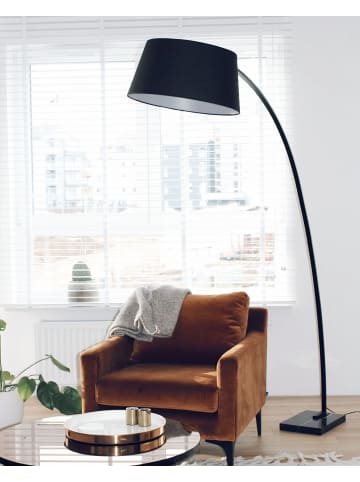 Beliani Stehleuchten BENUE in Schwarz/Weiß - (W) 160 x (H) 188 x (L) 50 cm