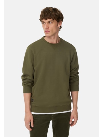 Camel Active Sweatshirt aus Baumwollmix in Waldgrün